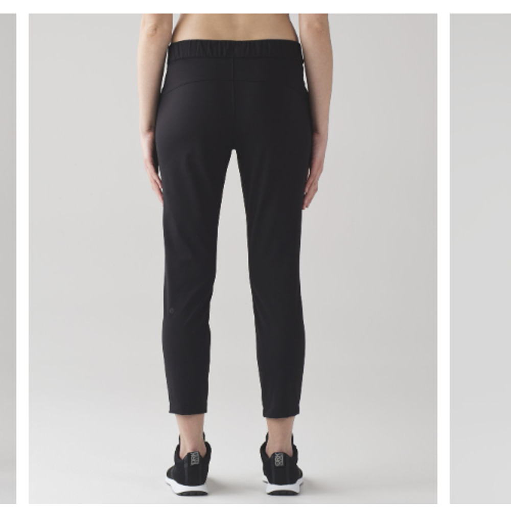 LULULEMON On The Fly Pant Black Pull On Athletic Active Pockets Stretch Size 8 - Picture 3 of 11